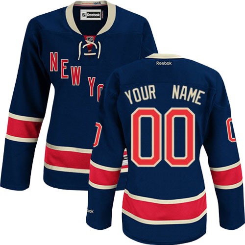 New York Rangers Women's Navy Blue Authentic Third Customized Jersey