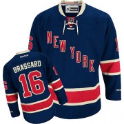 Reebok New York Rangers NO.16 Derick Brassard Men's Jersey (Navy Blue Premier Third)