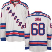 Reebok New York Rangers NO.68 Jaromir Jagr Men's Jersey (White Authentic Away)