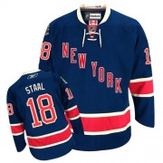 Reebok New York Rangers NO.18 Marc Staal Men's Jersey (Navy Blue Authentic Third)