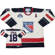 Reebok New York Rangers NO.18 Marc Staal Men's Jersey (White Authentic Winter Classic)