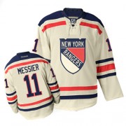 Reebok New York Rangers NO.11 Mark Messier Men's Jersey (Cream Authentic Winter Classic)