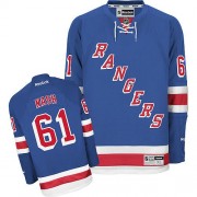 Reebok New York Rangers NO.61 Rick Nash Men's Jersey (Royal Blue Authentic Home)