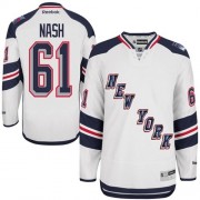 Reebok New York Rangers NO.61 Rick Nash Men's Jersey (White Authentic 2014 Stadium Series)