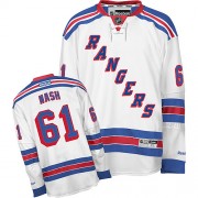 Reebok New York Rangers NO.61 Rick Nash Men's Jersey (White Authentic Away)