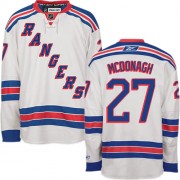 Reebok New York Rangers NO.27 Ryan McDonagh Men's Jersey (White Authentic Away)
