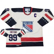 CCM New York Rangers NO.99 Wayne Gretzky Men's Jersey (White Authentic Throwback)