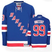 Reebok New York Rangers NO.99 Wayne Gretzky Men's Jersey (Royal Blue Authentic Home)