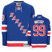 Reebok New York Rangers NO.99 Wayne Gretzky Men's Jersey (Royal Blue Premier Home)