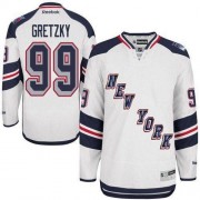 Reebok New York Rangers NO.99 Wayne Gretzky Men's Jersey (White Authentic 2014 Stadium Series)