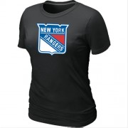 New York Rangers Women's Team Logo Short Sleeve T-Shirt - Black