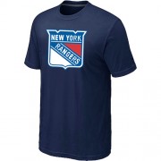 New York Rangers Mens Team Logo Short Sleeve T-Shirt - Dark Blue