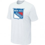 New York Rangers Mens Team Logo Short Sleeve T-Shirt - White