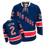 Reebok New York Rangers NO.2 Brian Leetch Men's Jersey (Navy Blue Authentic Third)