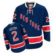 Reebok New York Rangers NO.2 Brian Leetch Men's Jersey (Navy Blue Premier Third)