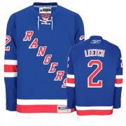 Reebok New York Rangers NO.2 Brian Leetch Men's Jersey (Royal Blue Authentic Home)
