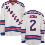 Reebok New York Rangers NO.2 Brian Leetch Men's Jersey (White Authentic Away)