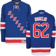 Reebok New York Rangers NO.62 Carl Hagelin Men's Jersey (Royal Blue Authentic Home)