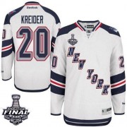 Reebok New York Rangers NO.20 Chris Kreider Men's Jersey (White Authentic 2014 Stanley Cup 2014 Stadium Series) Reebok New York Rangers NO.20 Chris Kreider Men's Jersey (White Authentic 2014 Stanley Cup 2014 Stadium Series)
