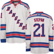 Reebok New York Rangers NO.21 Derek Stepan Men's Jersey (White Authentic Away)